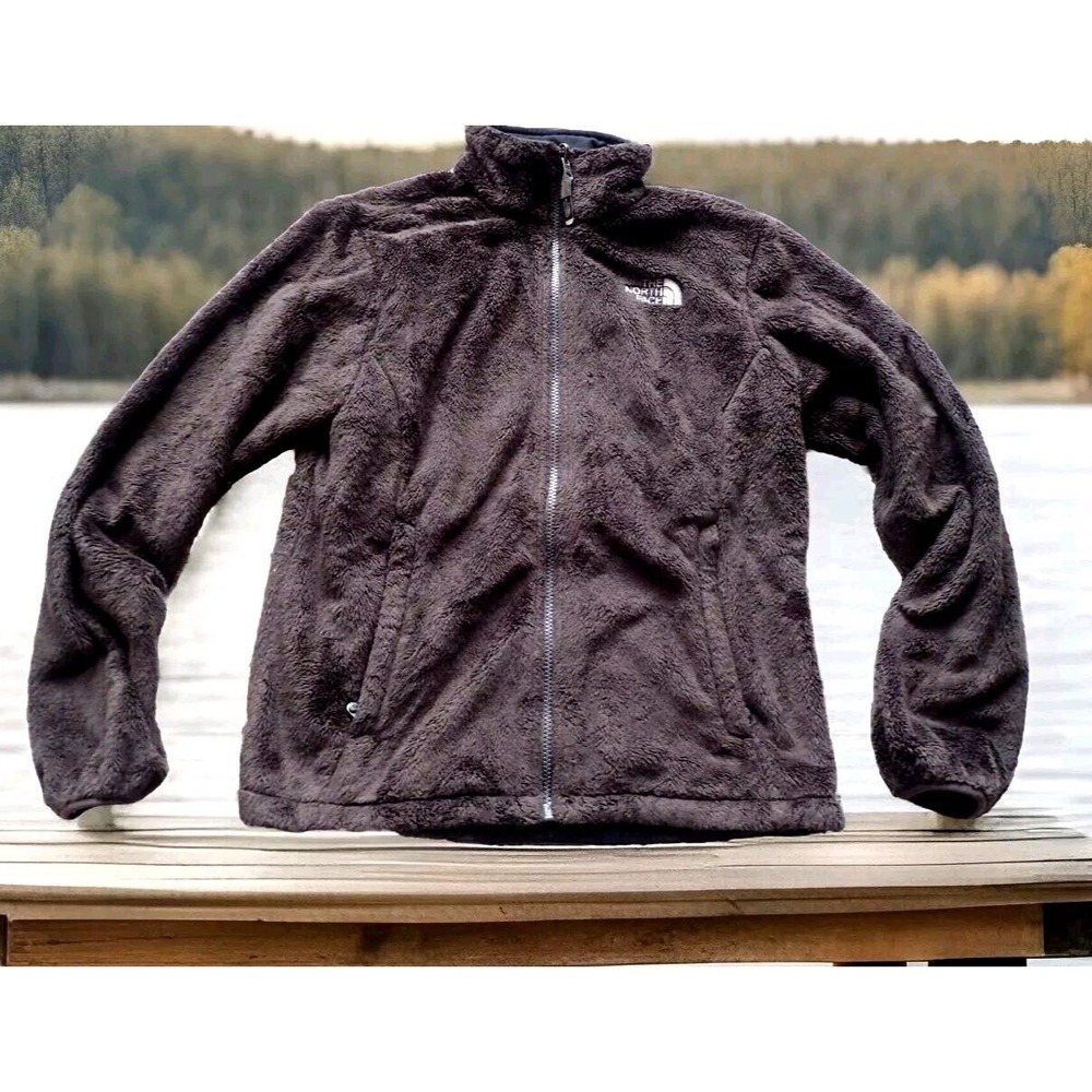 The‎ North Face Osito Fleece Jacket Womens Medium Brown Excellent Full Zip Soft